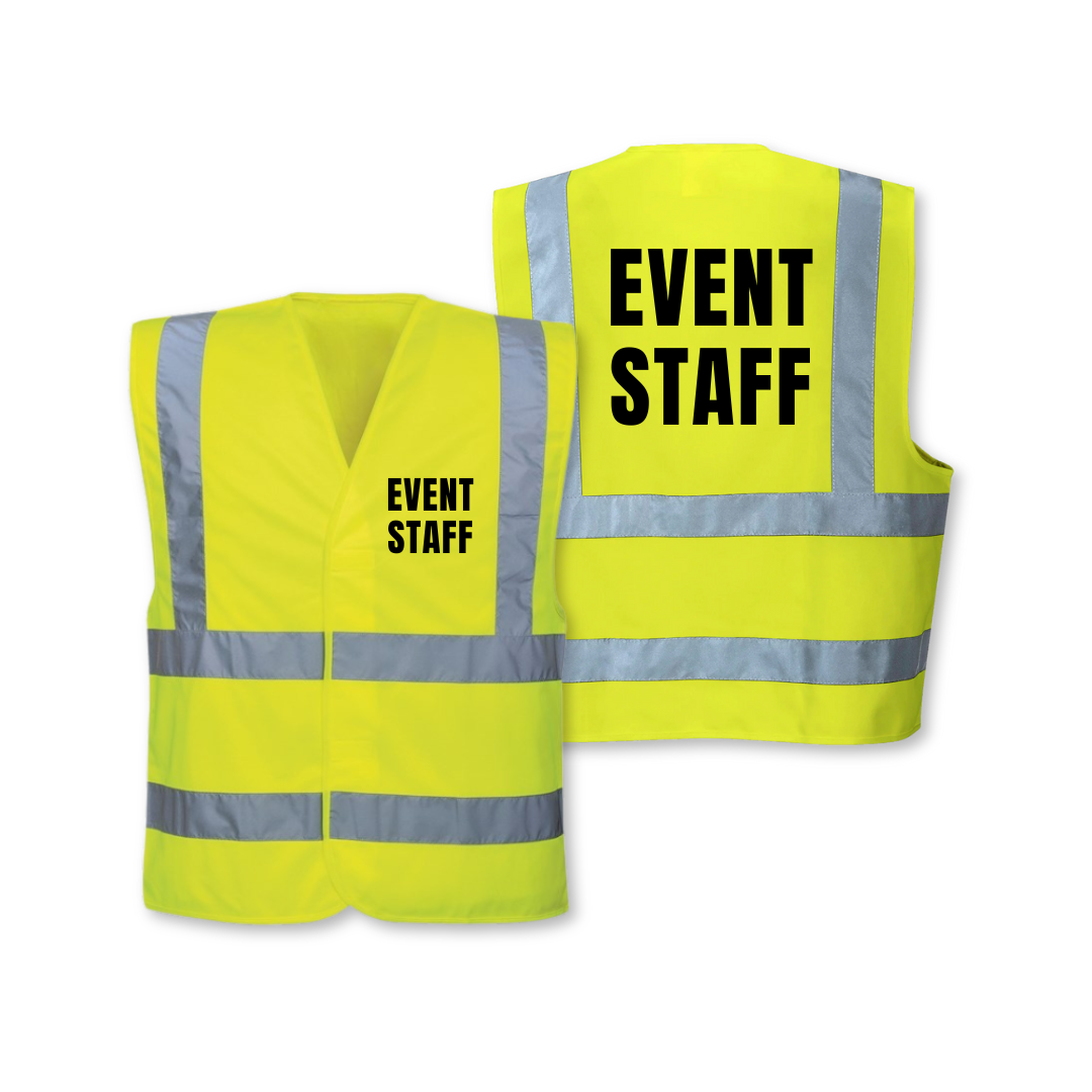 Event Staff Hi Vis Waistcoat – High Visibility Vest for Crew & Stewards