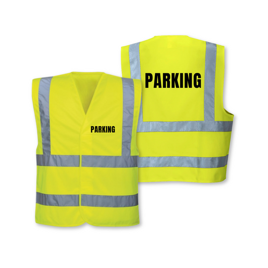 Parking Hi Vis Waistcoat – High Visibility Vest for Car Park Marshals & Attendants