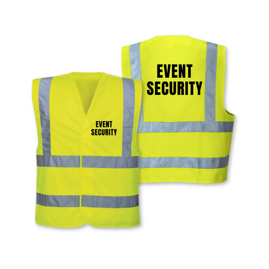 Event Security Hi Vis Waistcoat – High Visibility Vest for Crowd Control & Safety Teams