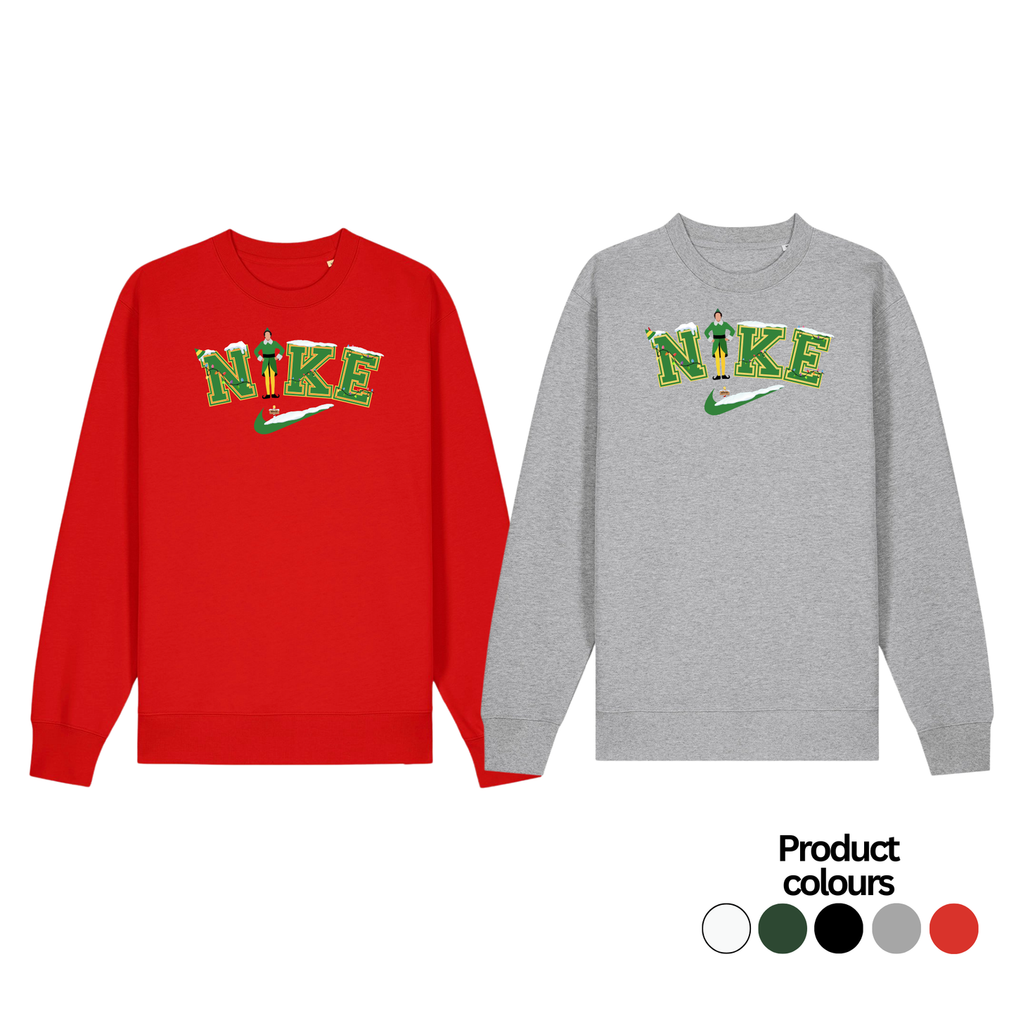 Nike Inspired Buddy the Elf Christmas Jumper - Kids