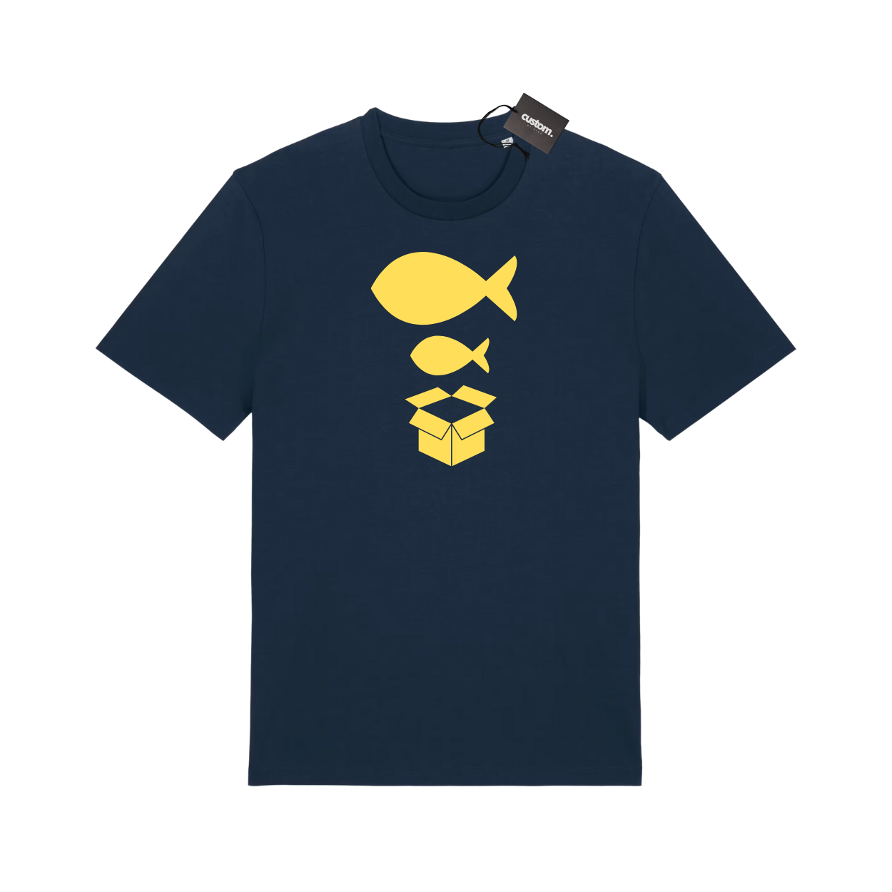 Big Fish Little Fish Cardboard Box T-shirt - Adults