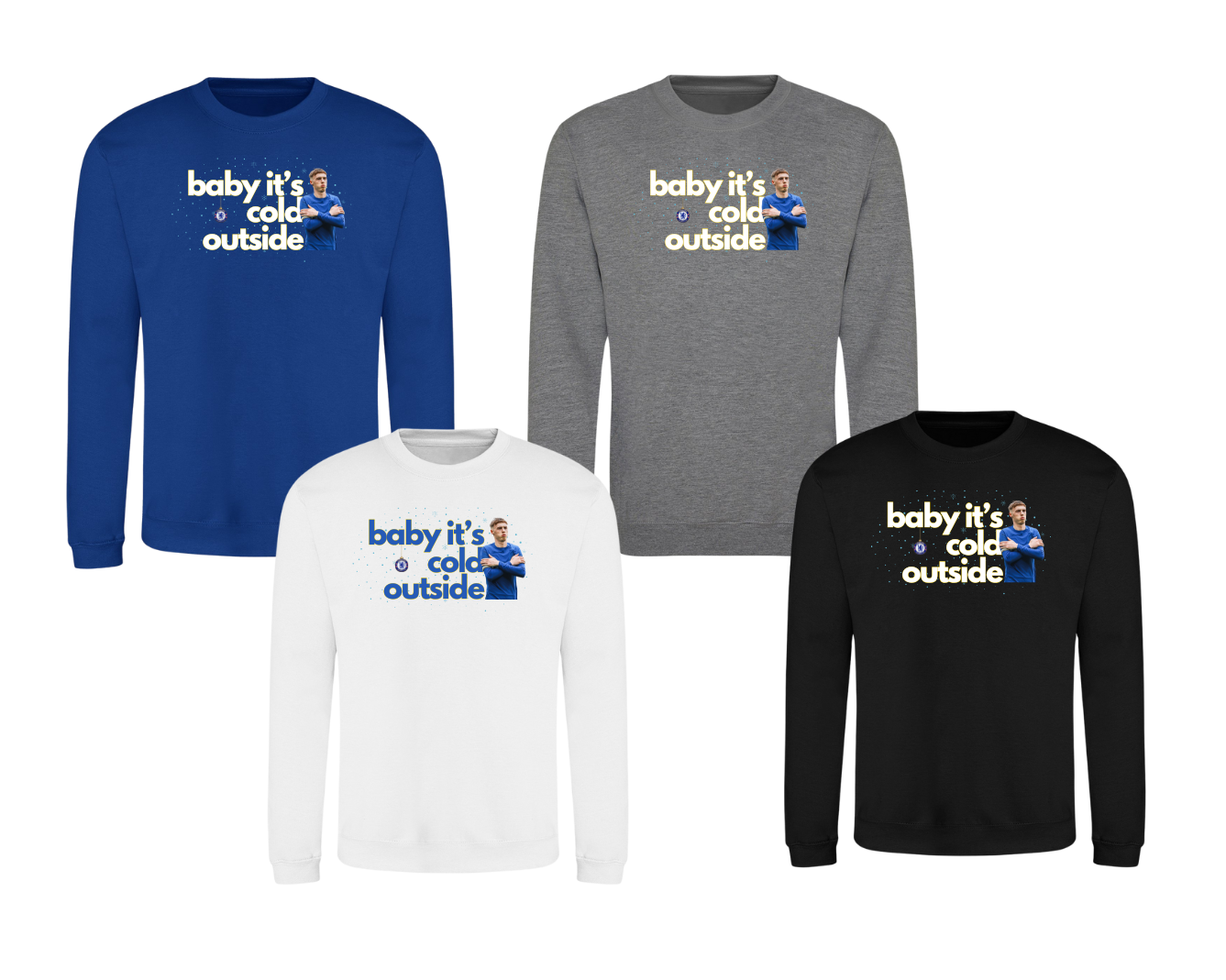 Palmer 'Baby Its Cold Outside' Football Christmas Jumper - Adults