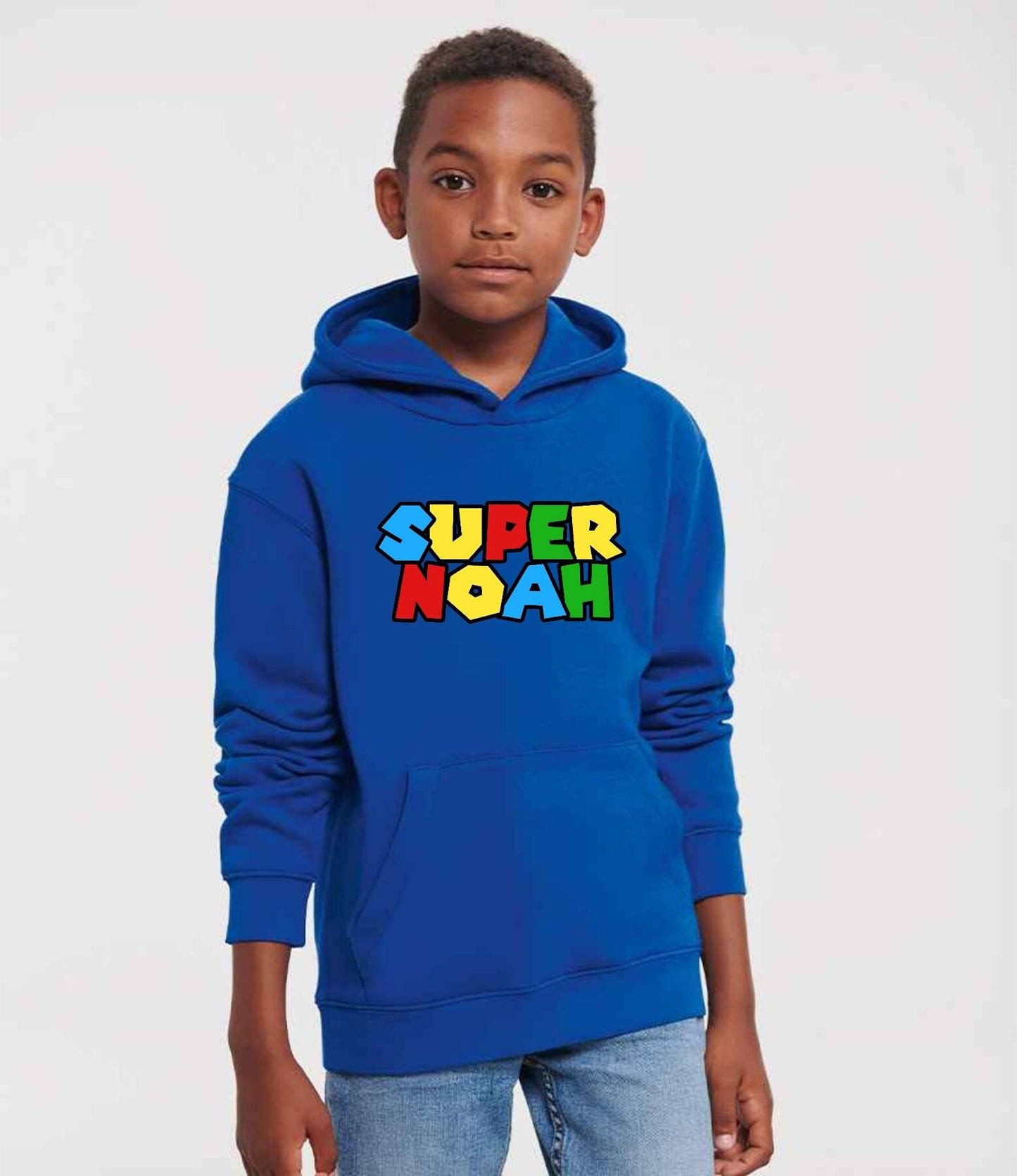 Custom Super Mario Style Hoodie - Kids