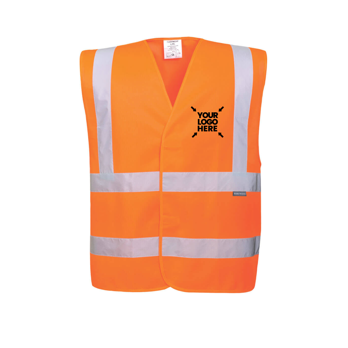 Custom Hi-Vis Vest - Yellow/Orange