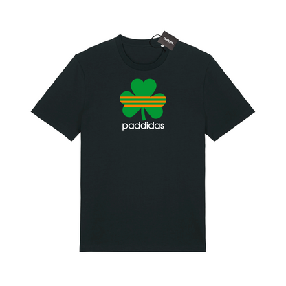 St Patrick's Day Funny "Paddidas" Irish Paddys Day T-Shirt - Adults