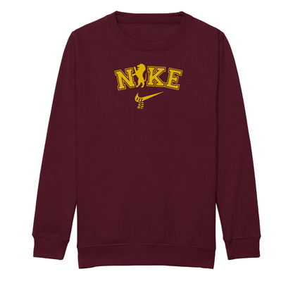 Kids Nike Inspired Harry Potter Sweatshirts - Gryffindor - Hufflepuff - Slytherin - Ravenclaw