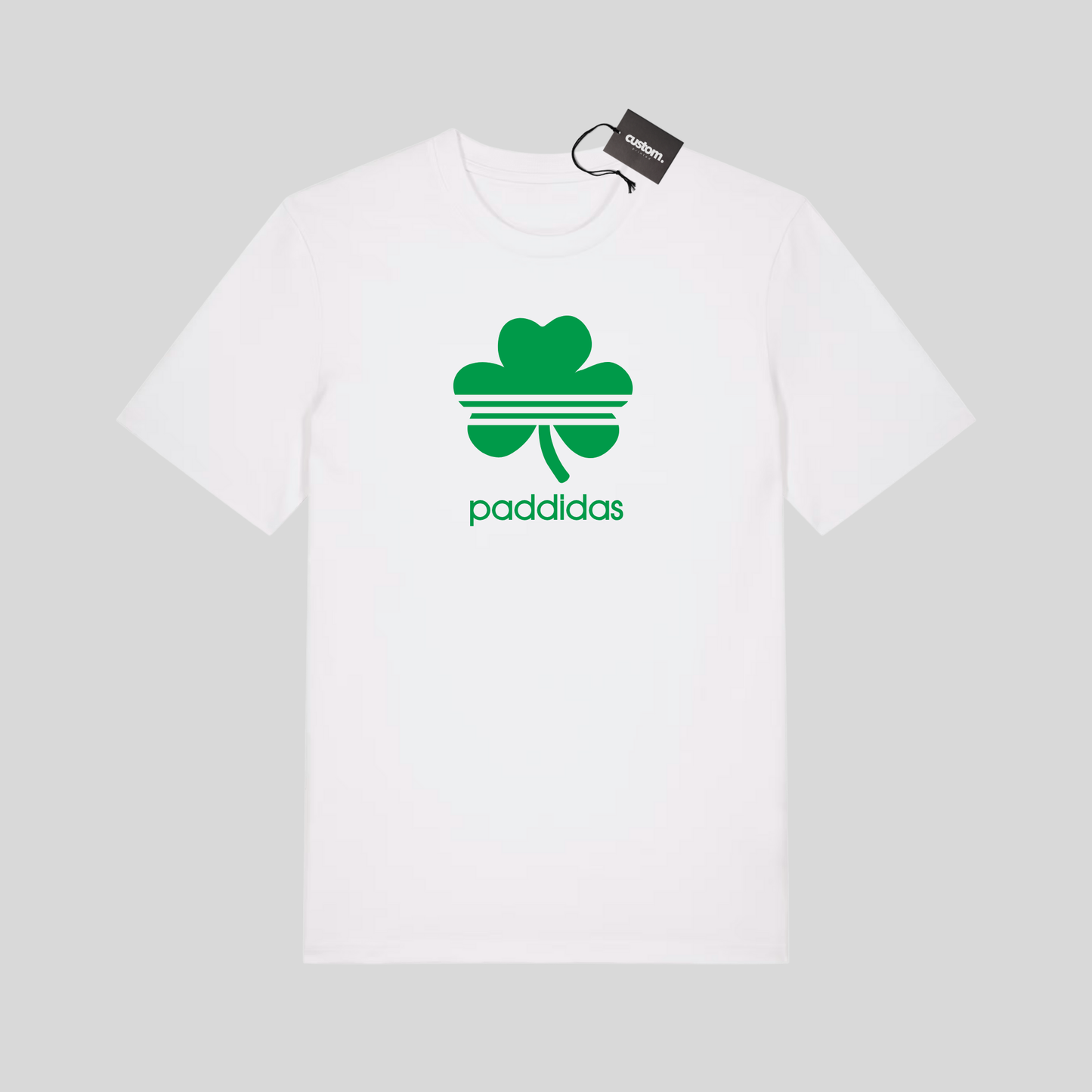 St Patrick's Day Funny "Paddidas" Irish Paddys Day T-Shirt - Adults