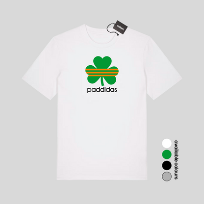 St Patrick's Day Funny "Paddidas" Irish Paddys Day T-Shirt - Adults