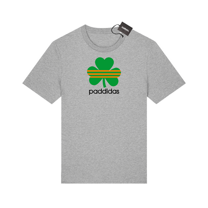 St Patrick's Day Funny "Paddidas" Irish Paddys Day T-Shirt - Adults