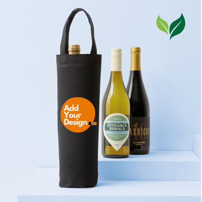 Custom Recycled Premium Canvas Bottle Bag