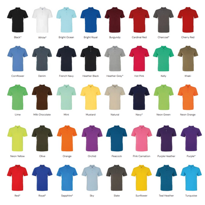 Custom Golf Society Polo Shirts - Adults