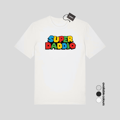 Super Daddio T-Shirt – Mario-Inspired Father’s Day Gift for Gamer Dads