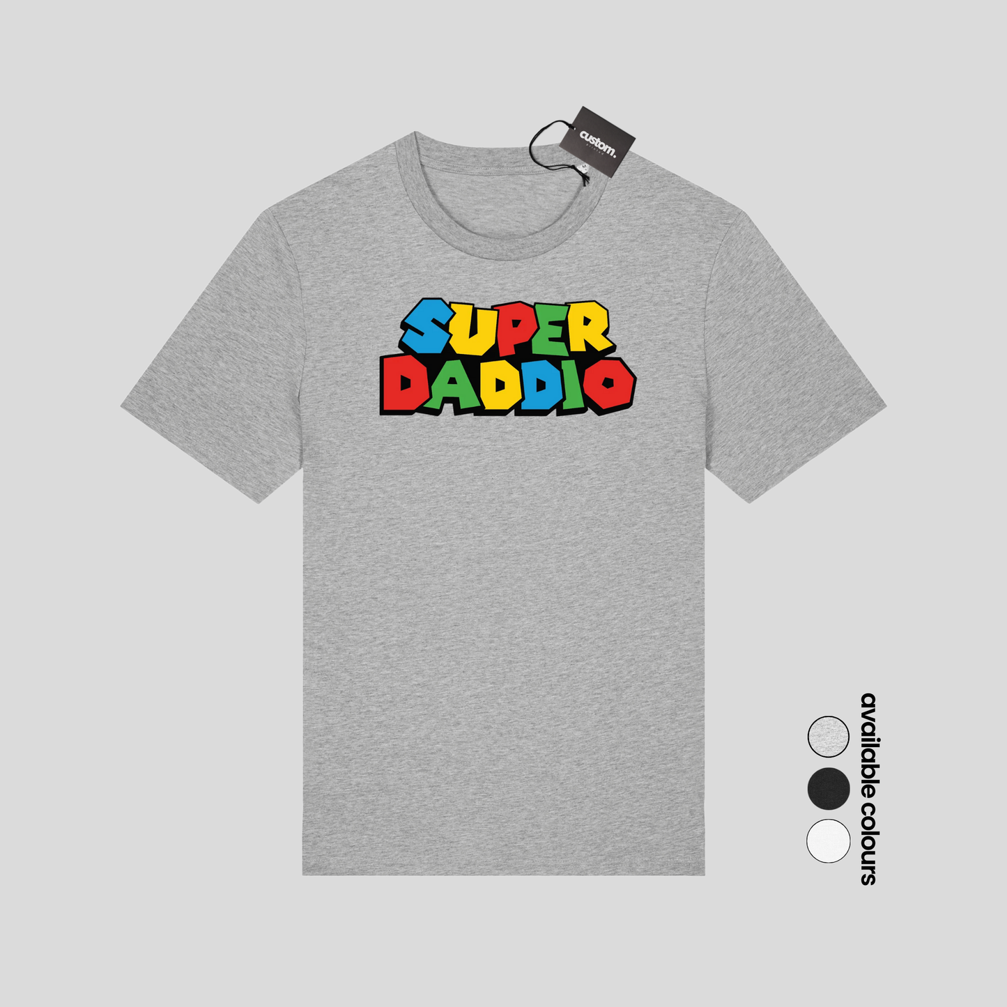 Super Daddio T-Shirt – Mario-Inspired Father’s Day Gift for Gamer Dads