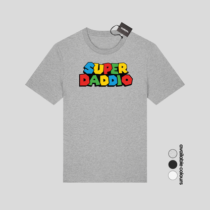 Super Daddio T-Shirt – Mario-Inspired Father’s Day Gift for Gamer Dads