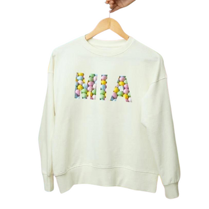 Custom Mini Egg Name Sweatshirt - Kids