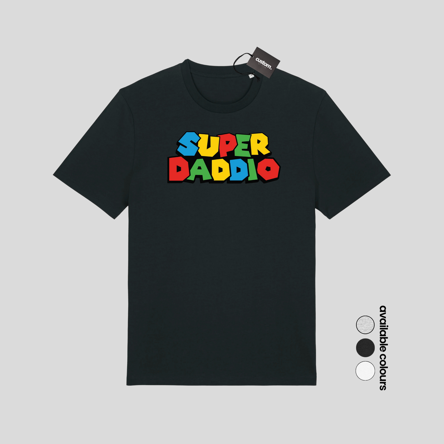 Super Daddio T-Shirt – Mario-Inspired Father’s Day Gift for Gamer Dads