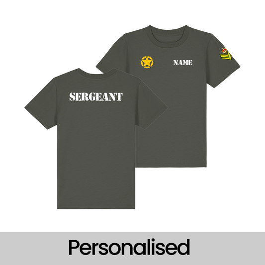 Personalised Army Fancy Dress T-shirt - Kids