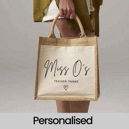 Personalised Teachers Gift - Custom Teacher Things Tote Bag