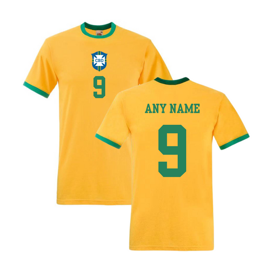 Brazil Retro Design Football T-shirts