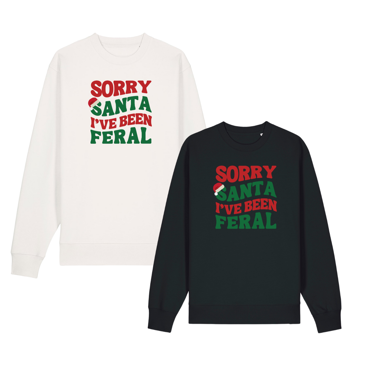 Kids Christmas Jumper - Sorry Santa I've Been Feral