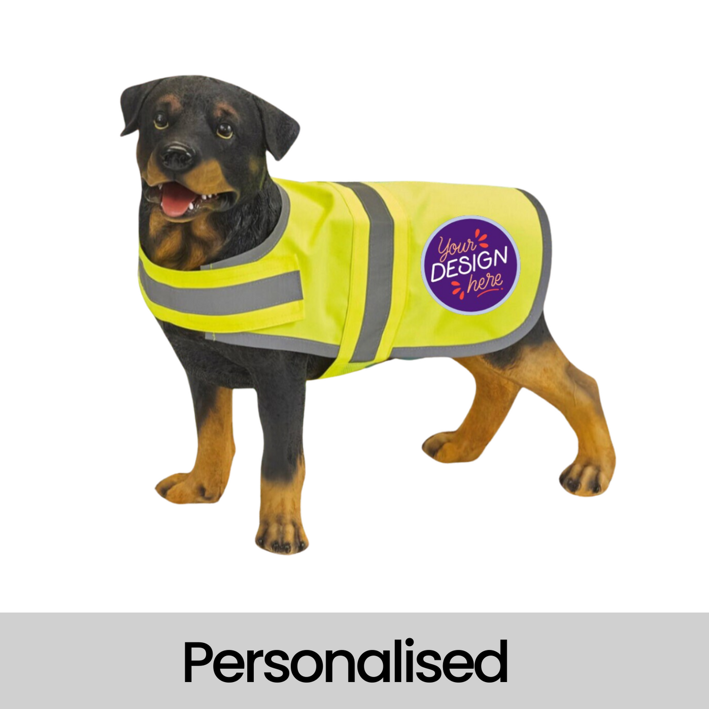 Personalised Dog High Vis Coat