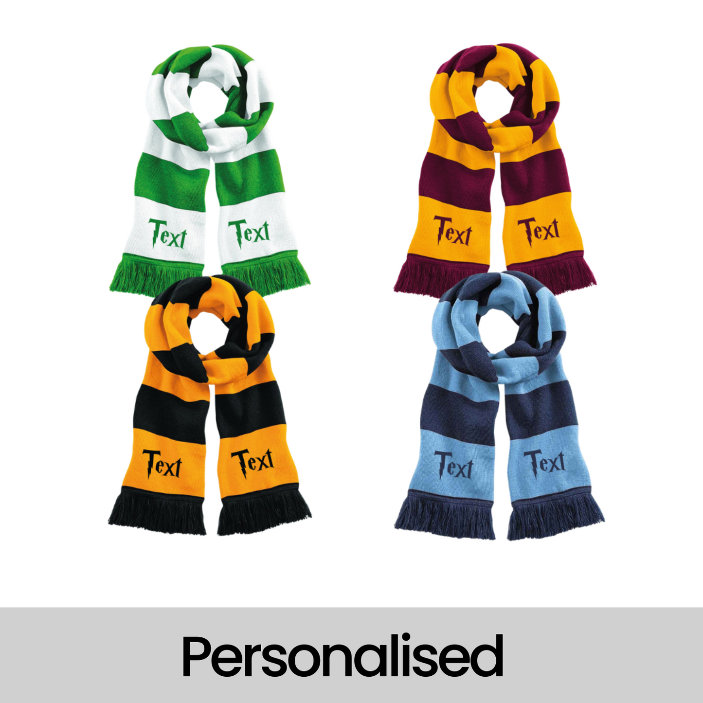 Personalised Harry Potter Inspired Scarves