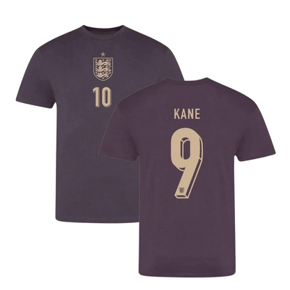 Custom England Away Euros Supporters Tee