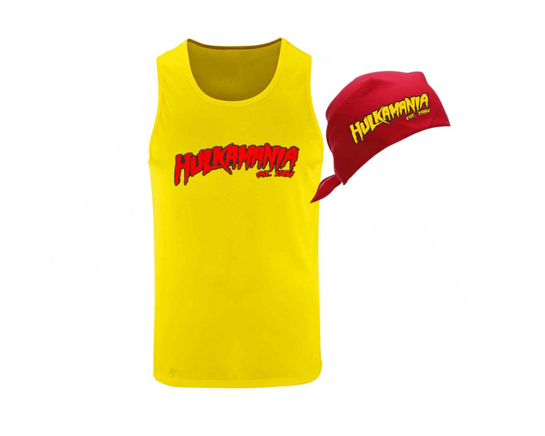 Hulk Hogan Hulkmania Fancy Dress - Adults