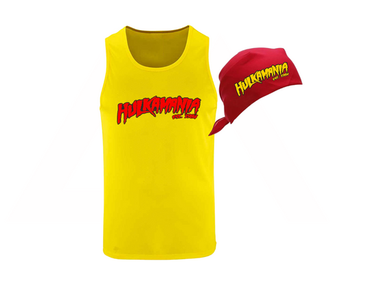 Hulk Hogan Hulkmania Fancy Dress - Adults