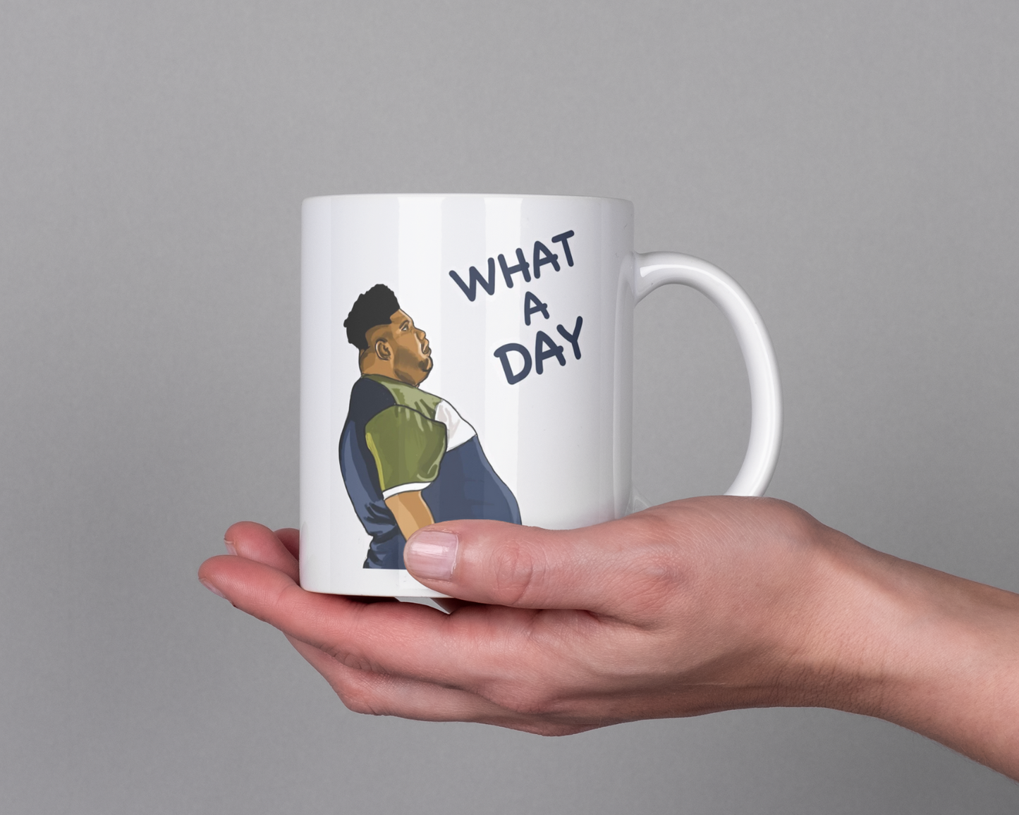 Harvey "What a Day" Quote Mug - 10oz Ceramic