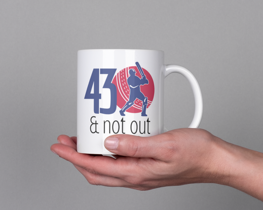 Personalised Age Cricket Coffee Mug