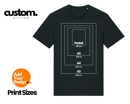 Custom Adult T-shirts  - Unisex Fit - Add Designs | Logos | Images | Text