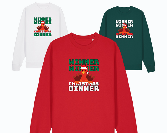 Winner Winner Christmas Dinner Funny Christmas Jumper - Adult