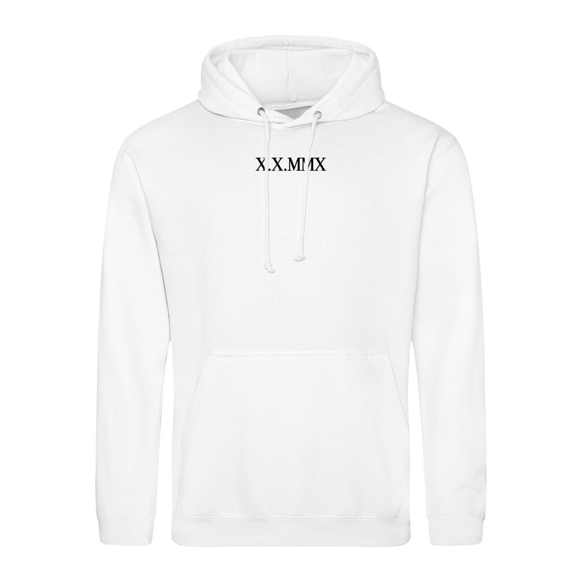 Custom Roman Numeral Hoodie - Adults