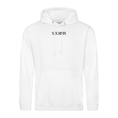 Custom Roman Numeral Hoodie - Adults