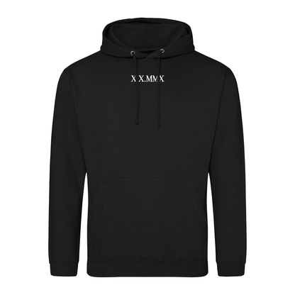 Custom Roman Numeral Hoodie - Adults