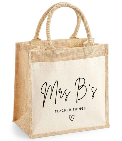 Personalised Teachers Gift - Custom Teacher Things Tote Bag