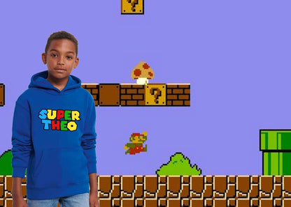 SUPER MARIO Personalised Junior Hoodie