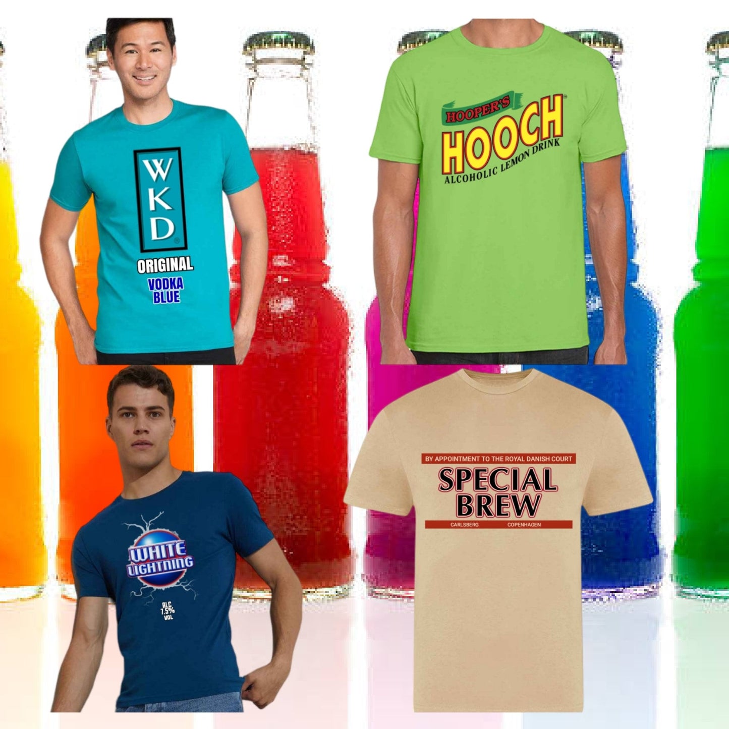 Funny Fancy Dress Alco-pop T Shirts