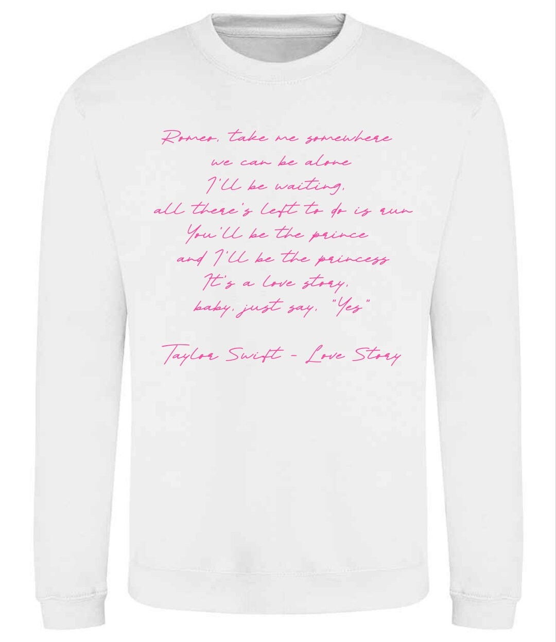 Custom Song Lyric Sweatshirts