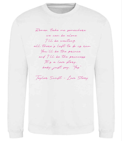 Custom Song Lyric Sweatshirts