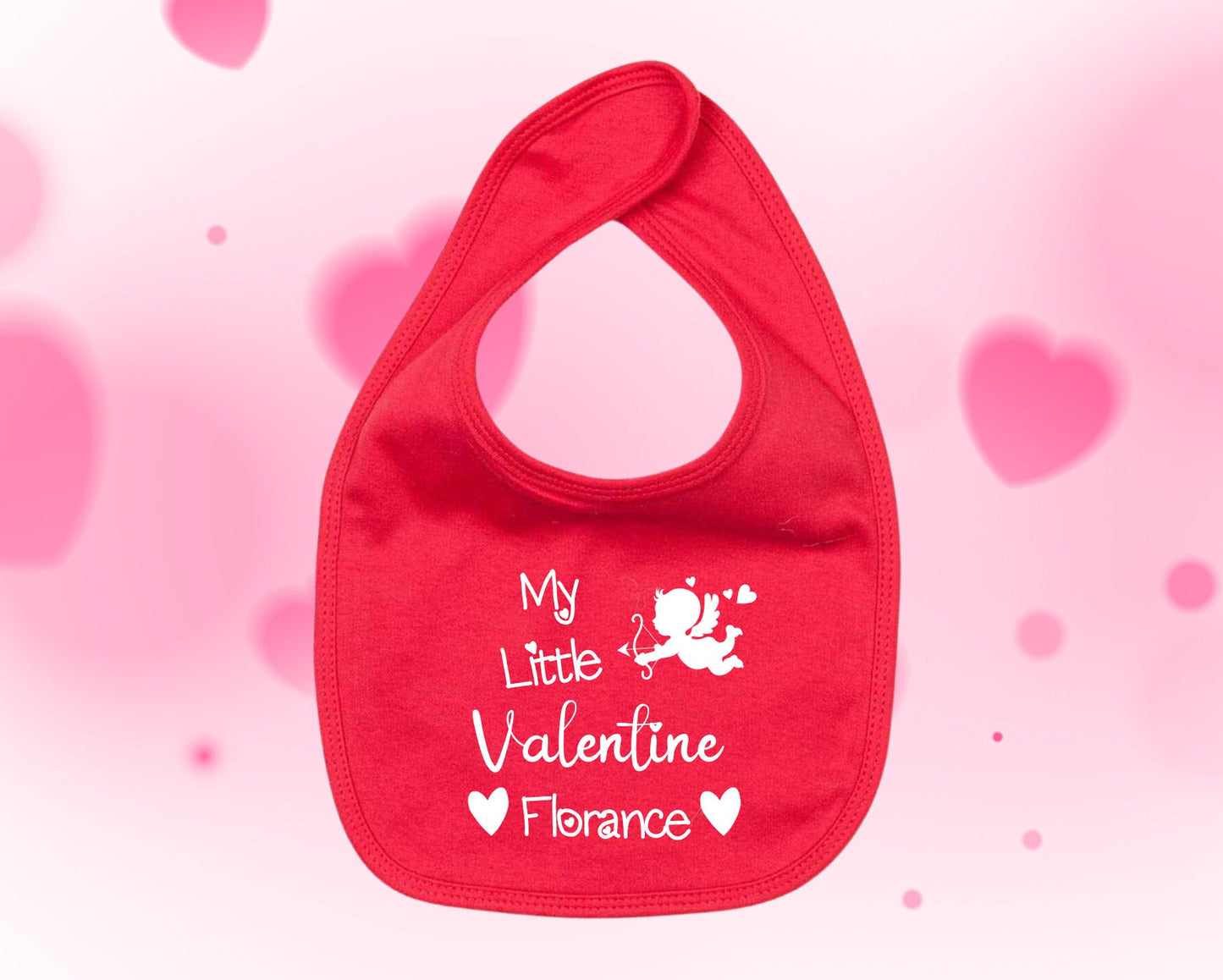 Custom Valentines Baby Bib