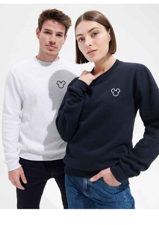 Disney / Mickey Inspired Mouse Classic Sweatshirt | Jumper | Sweater - Mickey Ears - Multiple Colours - Simple Classy Sweatshirt