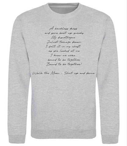 Custom Song Lyric Sweatshirts