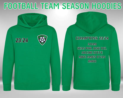 Football Team Season Fully Custom Squad Hoodies