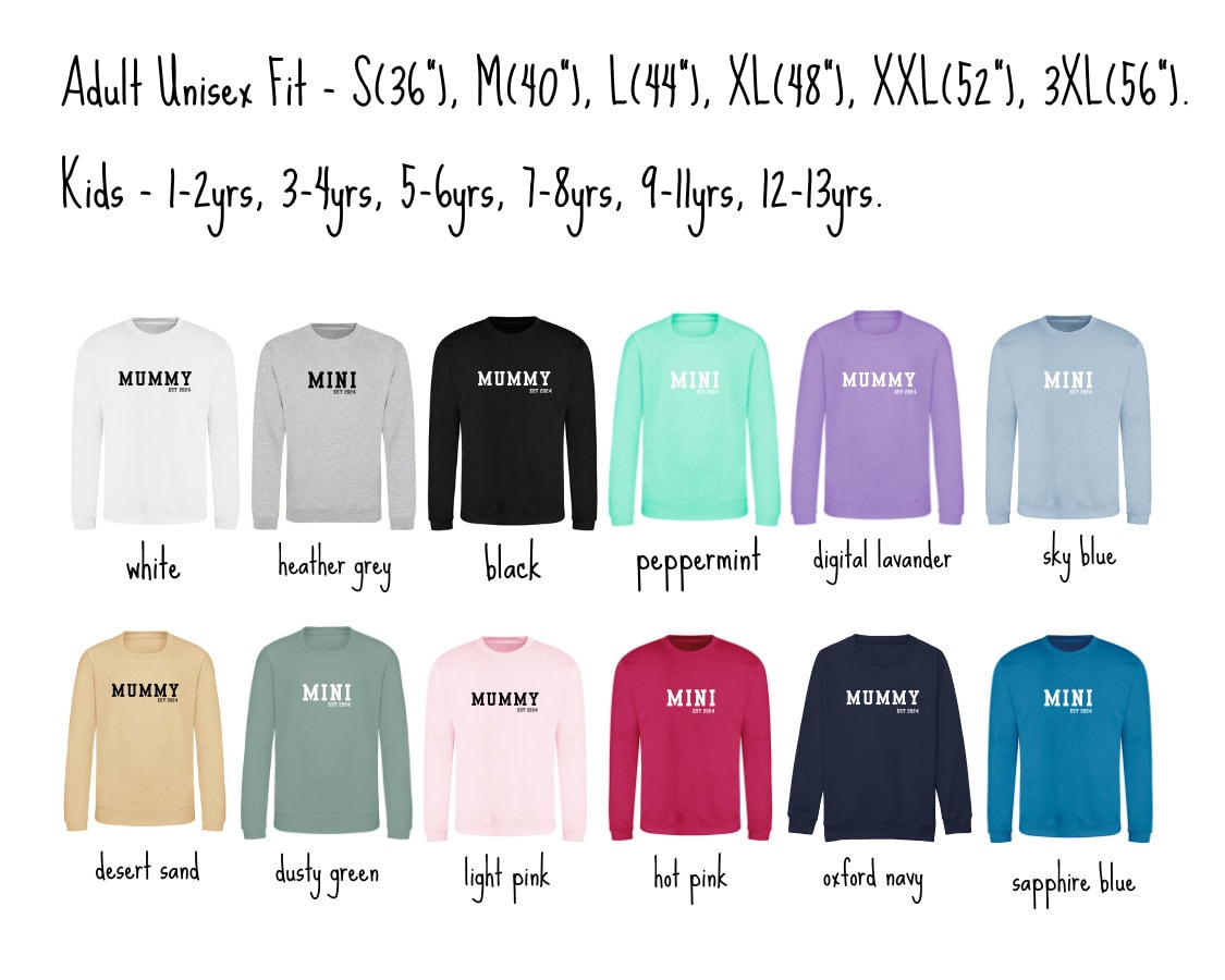 Mummy Sweatshirt, Mum Christmas Gift, Mother Daughter, Custom Mom Jumper, Personalised Mum, Mothers Day Gift, Mum and Daughter, Mum and Son