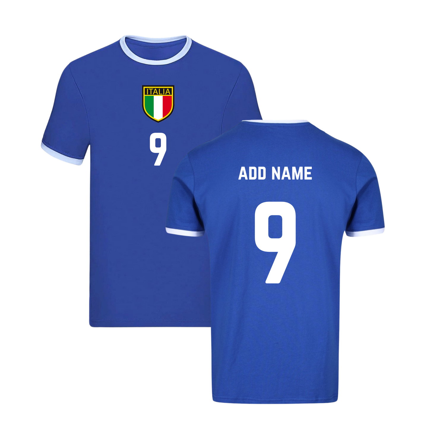 Italy Retro Design Football T-shirt - Adults